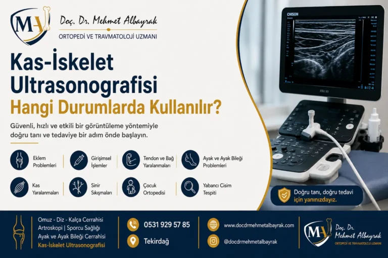 Kas-iskelet sistemi ultrasonografisi ile eklem, tendon, bağ ve kas problemlerinin değerlendirilmesi