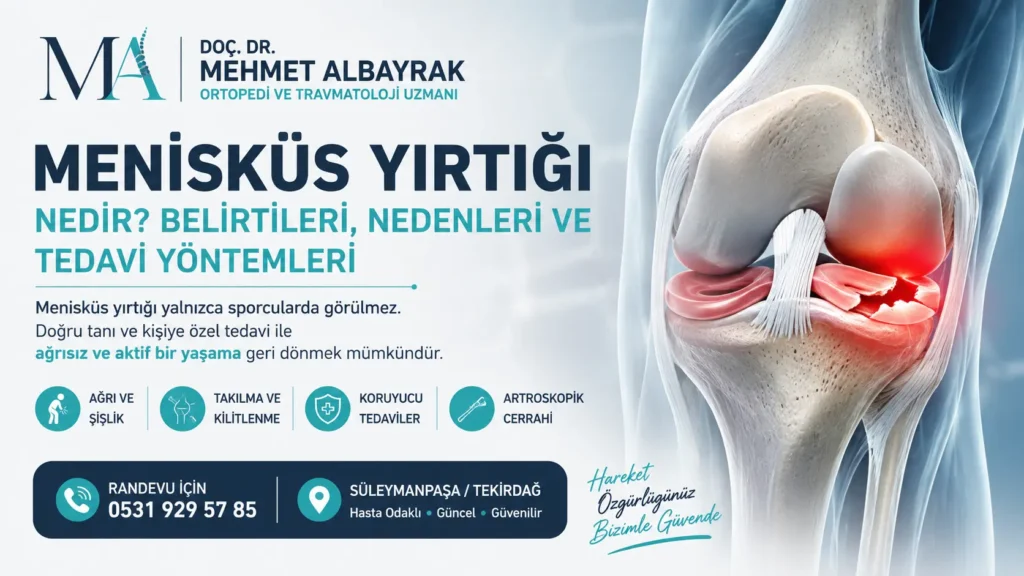 Menisküs Yırtığı Nedir? Belirtileri, Nedenleri ve Tedavi Yöntemleri