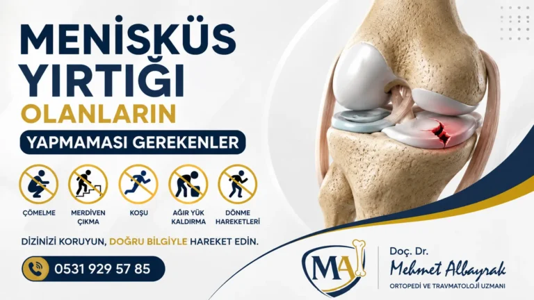Menisküs yırtığı olanların yapmaması gerekenler