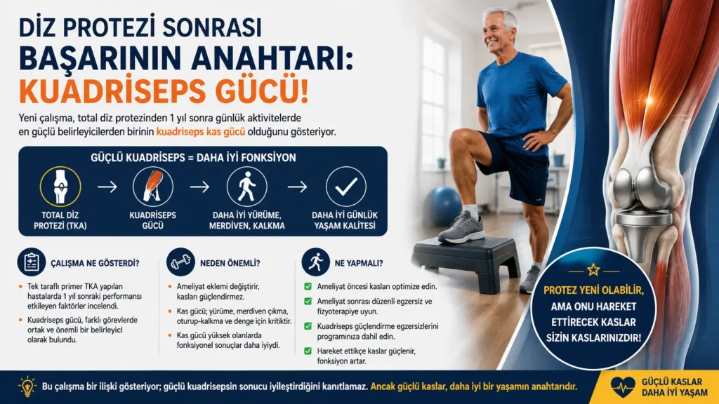 Diz Protezi Sonrası Başarıda Kuadriseps Kas Gücü Neden Önemli?
