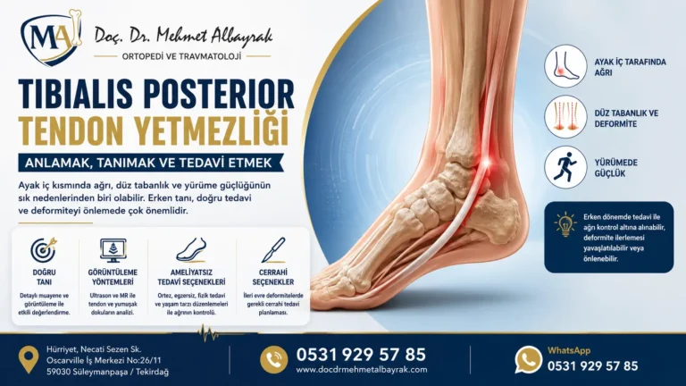 Düz tabanlık…..Tibialis Posterior Tendon Yetmezliği: Belirtileri, Tanısı ve Tedavisi